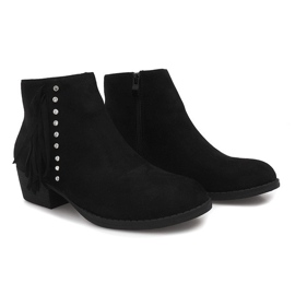 Bottines Daim Jodhpur GF001 Noir le noir 1