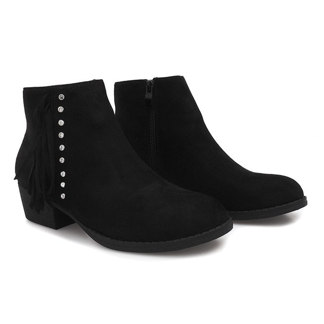 Bottines Daim Jodhpur GF001 Noir 1