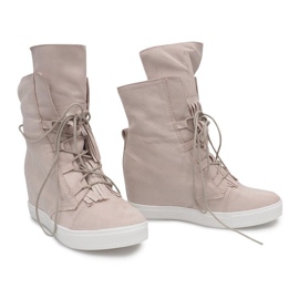 Baskets Compensées A30 Beige 2