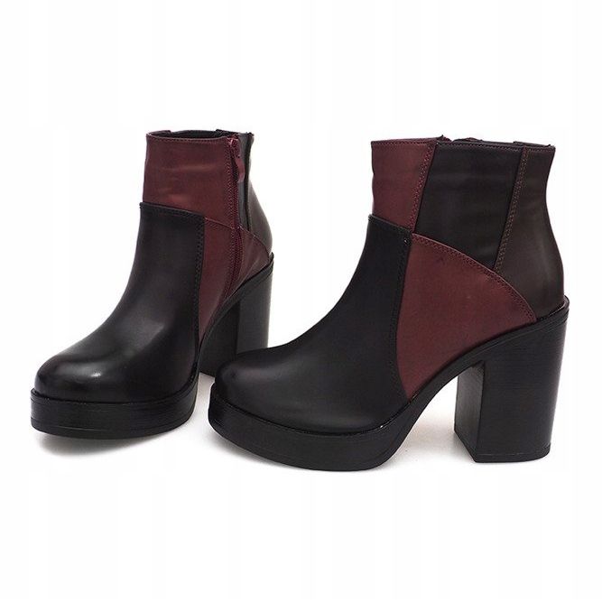 Bottes À Talons Avec Une Gomme YBS280 Noir le noir 1