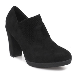 Bottines En Daim Sur Un Poteau 6-232 Noir le noir 3