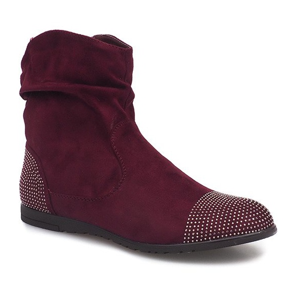 Bottines Daim Jodhpur boots B03 Rouge 2