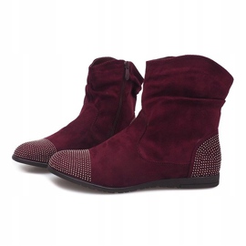 Bottines Daim Jodhpur boots B03 Rouge 1