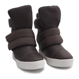 Baskets Compensées Chaudes 01-3 Kaki vert 3