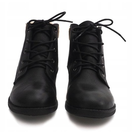 Bottes Chaudes Jodhpur boots Fourrure PD-15 Noir le noir 2