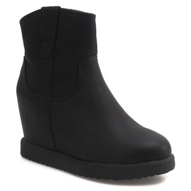 Bottes Chaudes Sur Compensée EL026 Noir le noir 2