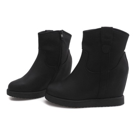 Bottes Chaudes Sur Compensée EL026 Noir 1