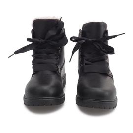 Bottes en bois isolées TL037-3 Noir 2