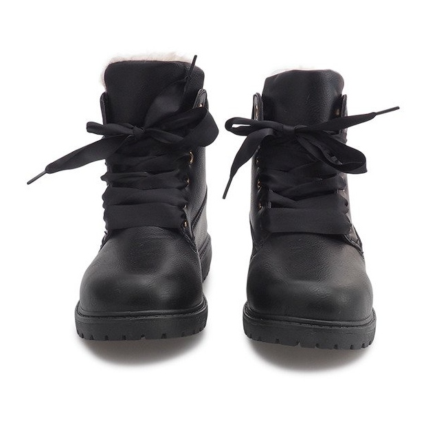 Bottes en bois isolées TL037-3 Noir 2