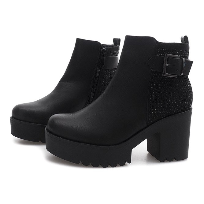 Bottes Chaudes Sur Un Poteau J2009 Noir le noir 1