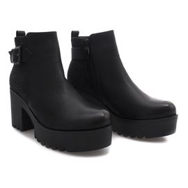 Bottes Chaudes Sur Un Poteau J2009 Noir le noir 3