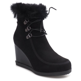 Bottes Chaudes Sur Compensée J-6 Noir le noir 2