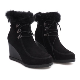 Bottes Chaudes Sur Compensée J-6 Noir le noir 3