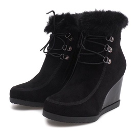 Bottes Chaudes Sur Compensée J-6 Noir le noir 4