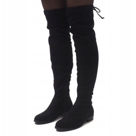 Bottines en daim 30701 Noir le noir 1