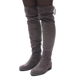 Bottines en daim 30701 Gris 4