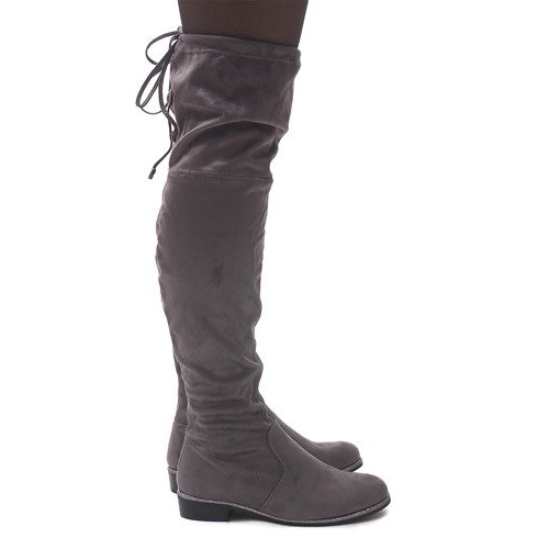 Bottines en daim 30701 Gris 1