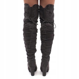Bottes en daim sur une barre 15135-67 Gris 5