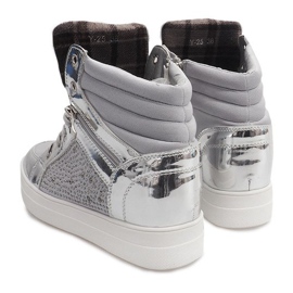 Baskets Chaudes Y-25 Argent gris 1