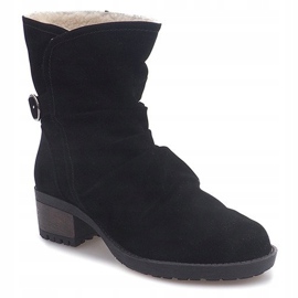 Bottes En Daim Avec Fourrure 1226-PA Noir 1
