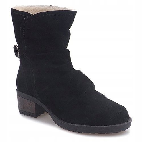 Bottes En Daim Avec Fourrure 1226-PA Noir le noir 1