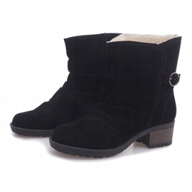 Bottes En Daim Avec Fourrure 1226-PA Noir le noir 3