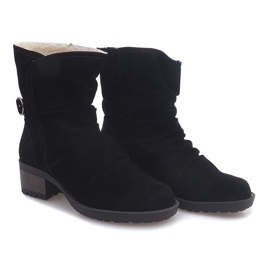 Bottes En Daim Avec Fourrure 1226-PA Noir le noir 2