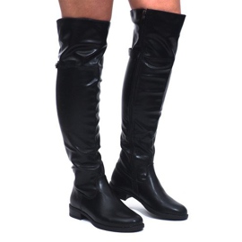Bottes Élégantes A-8NR2 Noir le noir 4