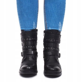 Bottes Chaudes Avec Boucle M172 Noir le noir 2