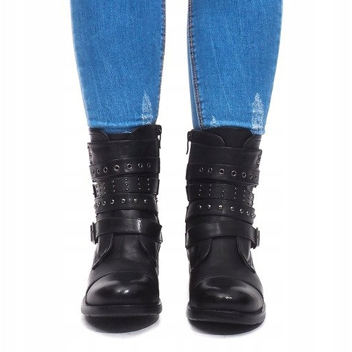 Bottes Chaudes Avec Boucle M172 Noir 2