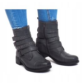 Bottes Chaudes Avec Une Boucle M172 Gris 3