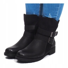 Bottes Chaudes Avec Boucle B0-178 Noir le noir 4