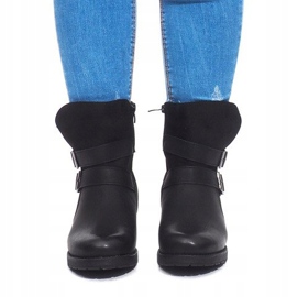 Bottes Chaudes Avec Boucle B0-178 Noir le noir 5