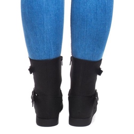 Bottes Chaudes Avec Boucle B9813 Noir le noir 3