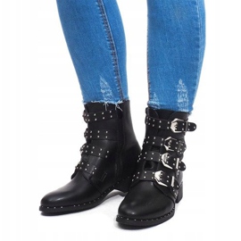 Bottes Chaudes Avec Boucle 6205-1 Noir le noir 1