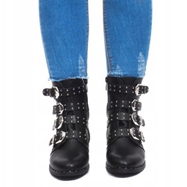 Bottes Chaudes Avec Boucle 6205-1 Noir le noir 2