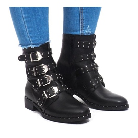 Bottes Chaudes Avec Boucle 6205-1 Noir le noir 3