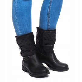 Bottes Chaudes Avec Boucle 5673-1 Noir le noir 3