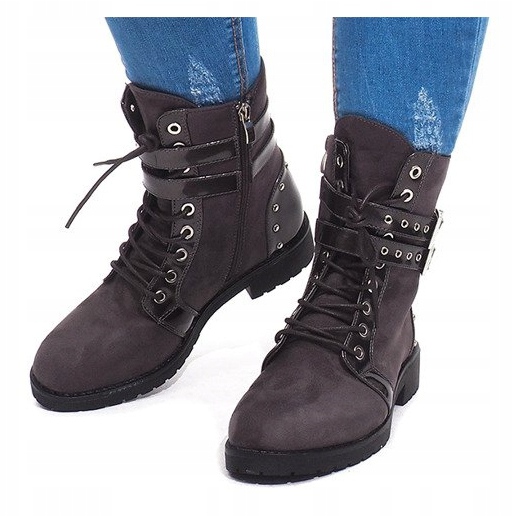 Bottines Daim A-52 Gris 2
