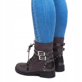 Bottines Daim A-52 Gris 1