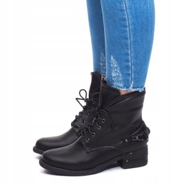 Bottines à Lacets V-7 Noir le noir 4