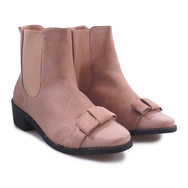 Bottes Chaudes Avec Un Noeud LS3006 Rose 1 Bottes Chaudes Avec Un Noeud LS3006 Rose 1