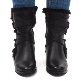 Bottes Chaudes Avec Boucle 3140 Noir le noir 3