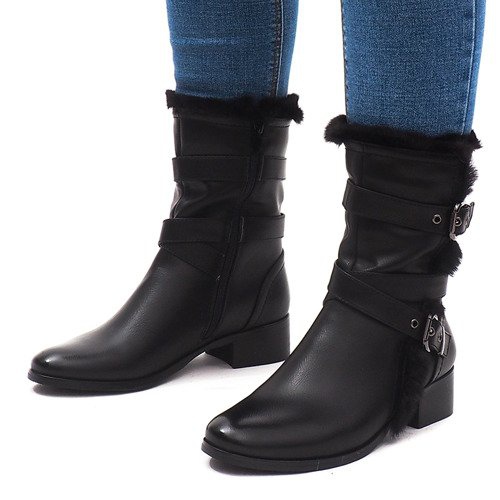 Bottes Chaudes Avec Boucle 3140 Noir 2