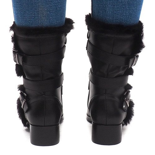 Bottes Chaudes Avec Boucle 3140 Noir le noir 1
