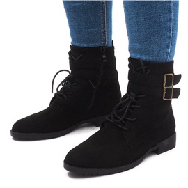 Bottines Chaudes Jodhpur boots H7187 Noir le noir 1