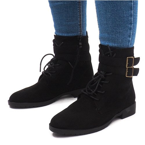 Bottines Chaudes Jodhpur boots H7187 Noir 1