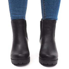 Bottes chaudes sur un talon DD5211-1 Noir 2