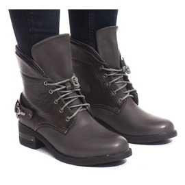 Bottes à la mode V-7 Gris 4