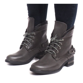 Bottes à la mode V-7 Gris 2